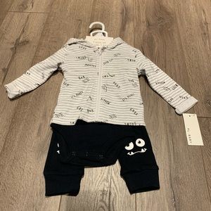 PL baby 3 piece set. Hoodie, pants and body suit. 9 months . NWT